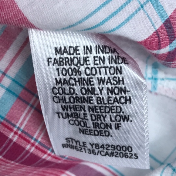 🌿 Guess Plaid Button Down Shirt Size L - Picture 6 of 8